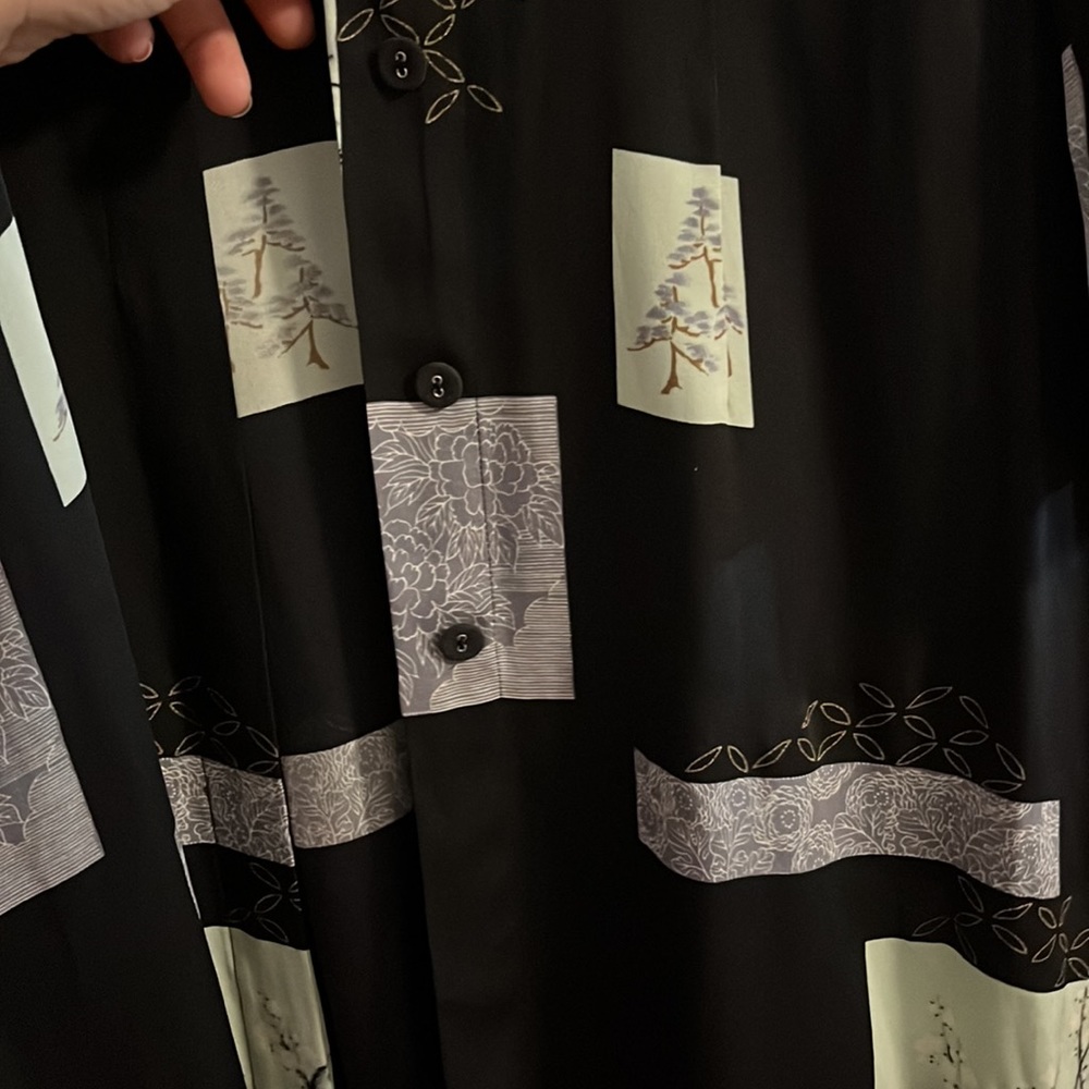 Citron Silk Robe M - Picture 2 of 7